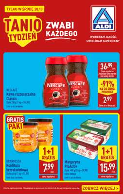 Aldi - gazetka promocyjna Tania ŚRODA w ALDI! od środy 28.10 do środy 28.10