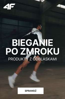 4F - gazetka promocyjna Bieganie po zmroku - produkty z odblaskami od niedzieli 25.10 