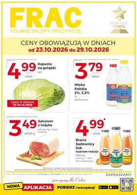 Frac - gazetka promocyjna Gazetka od piątku 23.10 do czwartku 29.10