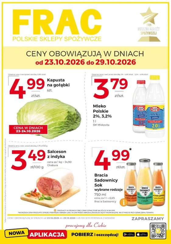 Frac - gazetka promocyjna Gazetka od piątku 23.10 do czwartku 29.10