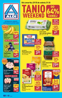 Aldi - gazetka promocyjna Weekend super cen w Aldi! od czwartku 29.10 do soboty 31.10