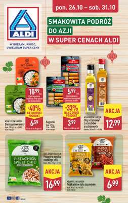 Aldi - gazetka promocyjna Smakowita podróż do Azji! W super cenach Aldi! od poniedziałku 26.10 do soboty 31.10