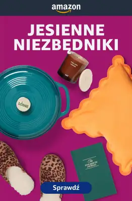 Amazon - gazetka promocyjna Jesienne niezbędniki od soboty 24.10 