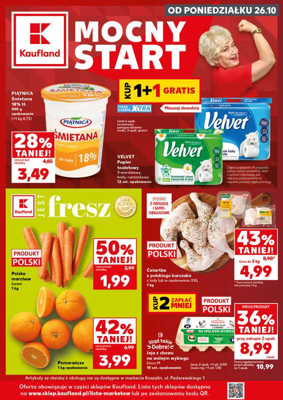 Kaufland - gazetka promocyjna Mocny Start od poniedziałku 26.10 do środy 28.10