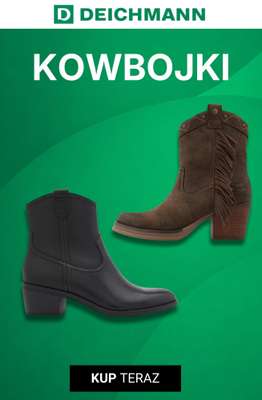 Deichmann - gazetka promocyjna Kowbojki i motocyklówki od niedzieli 25.10 