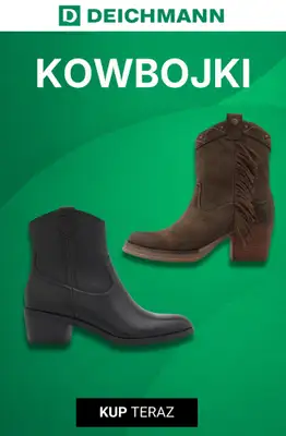 Deichmann - gazetka promocyjna Kowbojki i motocyklówki od niedzieli 25.10 