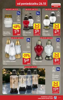 Aldi - gazetka promocyjna Światełko pamięci od poniedziałku 26.10 do soboty 31.10 - strona 5