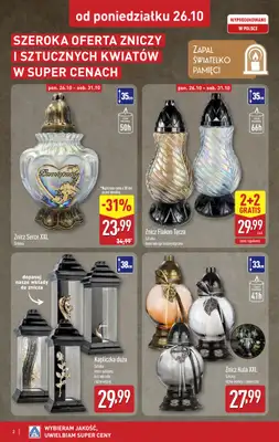 Aldi - gazetka promocyjna Światełko pamięci od poniedziałku 26.10 do soboty 31.10 - strona 2