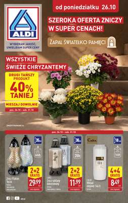 Aldi - gazetka promocyjna Światełko pamięci od poniedziałku 26.10 do soboty 31.10