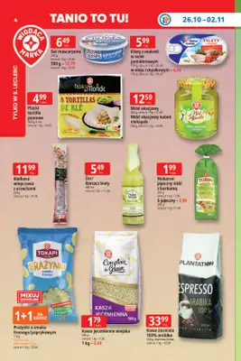 Leclerc - gazetka promocyjna Oferta E.Leclerc | Tanio to tu! od poniedziałku 26.10 do poniedziałku 02.11 - strona 4