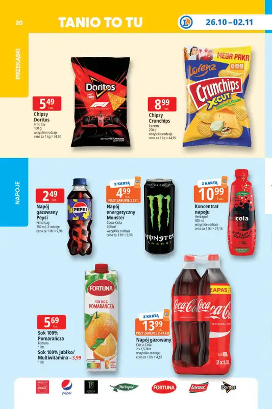 Leclerc - gazetka promocyjna Oferta E.Leclerc | Tanio to tu! od poniedziałku 26.10 do poniedziałku 02.11 - strona 20