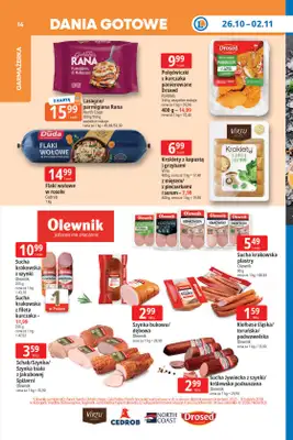 Leclerc - gazetka promocyjna Oferta E.Leclerc | Tanio to tu! od poniedziałku 26.10 do poniedziałku 02.11 - strona 14