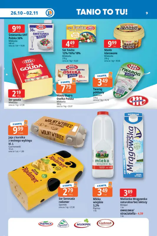 Leclerc - gazetka promocyjna Oferta E.Leclerc | Tanio to tu! od poniedziałku 26.10 do poniedziałku 02.11 - strona 9