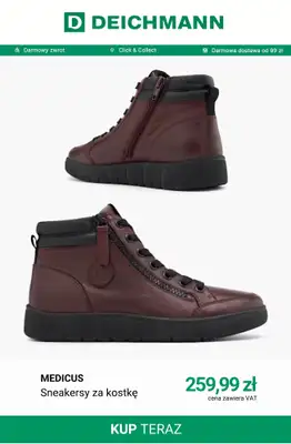 Deichmann - gazetka promocyjna Sneakersy wysokie damskie od soboty 24.10  - strona 10