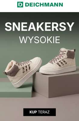Deichmann - gazetka promocyjna Sneakersy wysokie damskie od soboty 24.10 