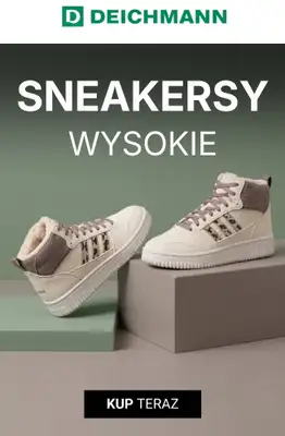 Deichmann - gazetka promocyjna Sneakersy wysokie damskie od soboty 24.10 