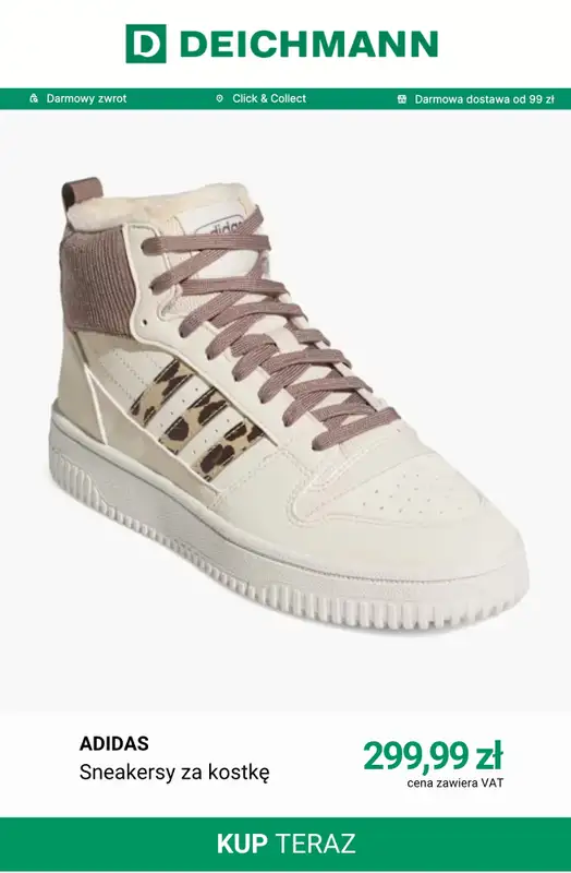 Deichmann - gazetka promocyjna Sneakersy wysokie damskie od soboty 24.10  - strona 11