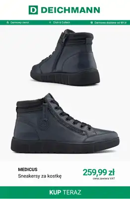 Deichmann - gazetka promocyjna Sneakersy wysokie damskie od soboty 24.10  - strona 9
