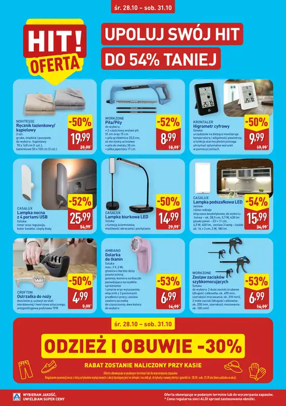 Aldi - gazetka promocyjna Szczecin, Al. Powstańców Wlkp. 63, WIELKIE OTWARCIE już w ŚRODĘ 28.10! od środy 28.10 do soboty 31.10 - strona 4