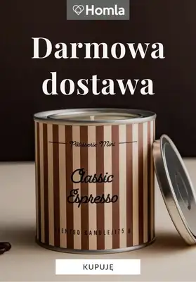 Homla - gazetka promocyjna Darmowa dostawana weekend od soboty 24.10 do niedzieli 25.10