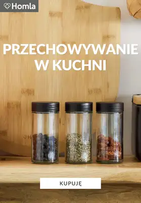 Homla - gazetka promocyjna Przechowywanie w kuchni od niedzieli 25.10 