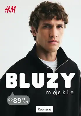 H&M - gazetka promocyjna Męski bluzy od 89,99 PLN od niedzieli 25.10 