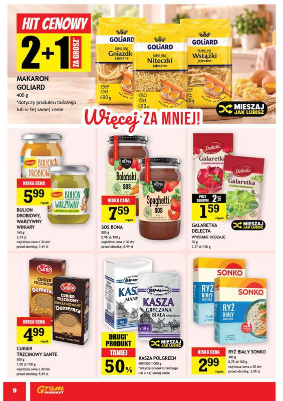 Gram Market - gazetka promocyjna Gazetka od środy 28.10 do wtorku 03.11 - strona 9