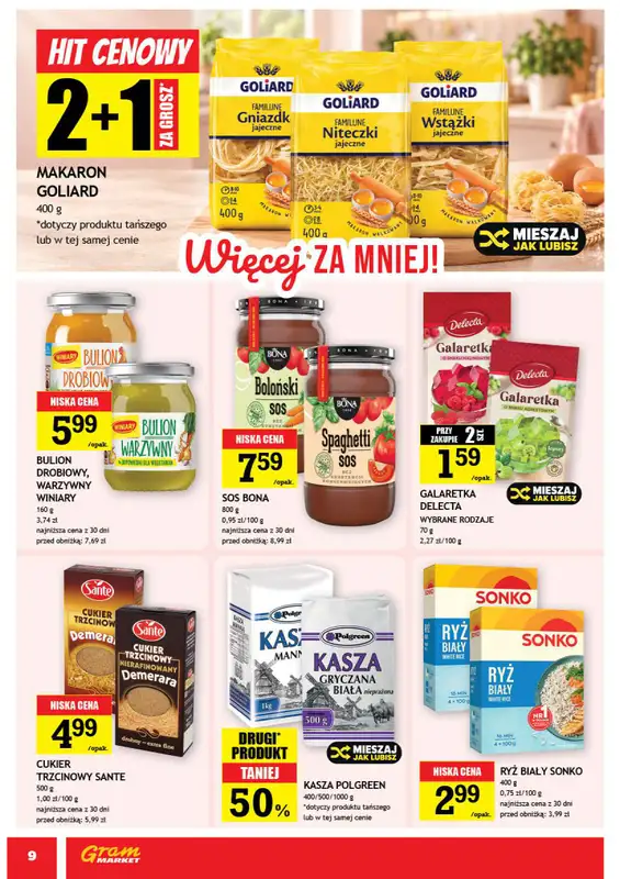 Gram Market - gazetka promocyjna Gazetka od środy 28.10 do wtorku 03.11 - strona 9