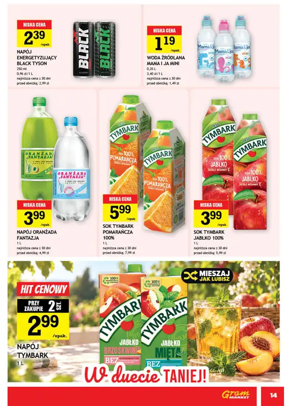 Gram Market - gazetka promocyjna Gazetka od środy 28.10 do wtorku 03.11 - strona 14