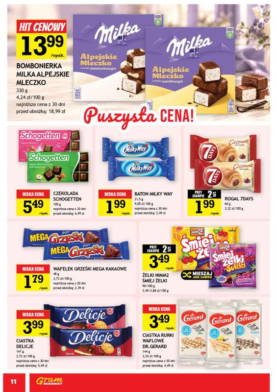Gram Market - gazetka promocyjna Gazetka od środy 28.10 do wtorku 03.11 - strona 11