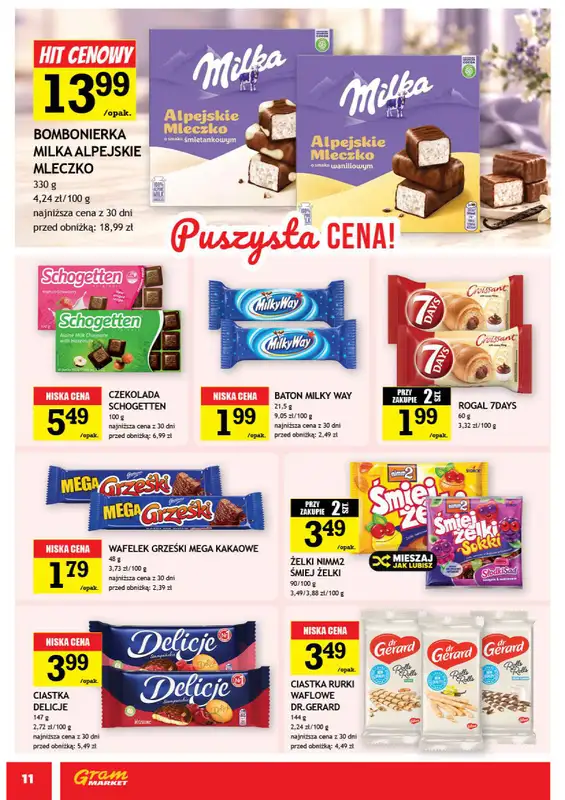 Gram Market - gazetka promocyjna Gazetka od środy 28.10 do wtorku 03.11 - strona 11