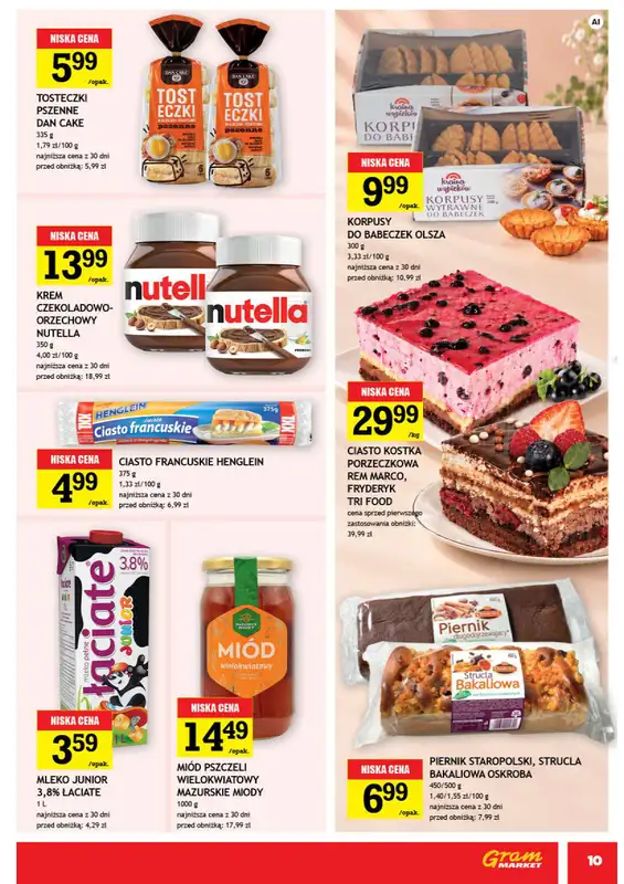 Gram Market - gazetka promocyjna Gazetka od środy 28.10 do wtorku 03.11 - strona 10