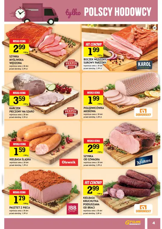 Gram Market - gazetka promocyjna Gazetka od środy 28.10 do wtorku 03.11 - strona 4