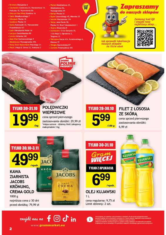 Gram Market - gazetka promocyjna Gazetka od środy 28.10 do wtorku 03.11 - strona 2