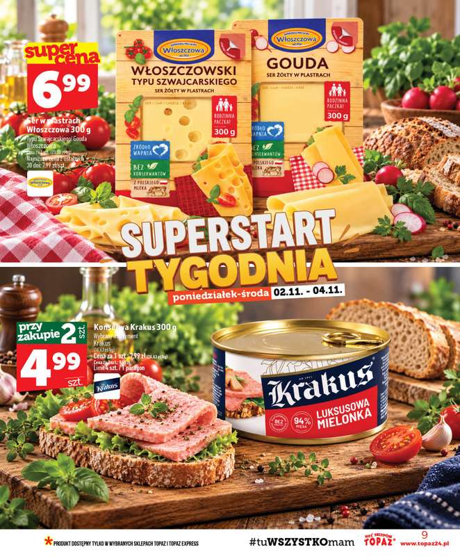 TOPAZ - gazetka promocyjna Gazetka od czwartku 29.10 do środy 04.11 - strona 9