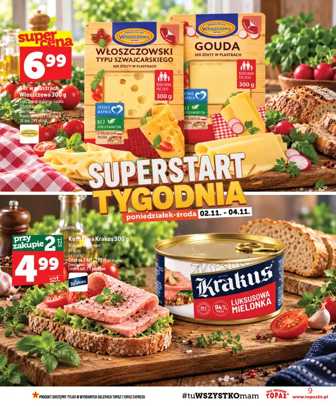 TOPAZ - gazetka promocyjna Gazetka od czwartku 29.10 do środy 04.11 - strona 9