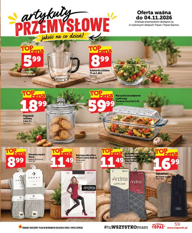 TOPAZ - gazetka promocyjna Gazetka od czwartku 29.10 do środy 04.11 - strona 59