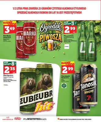 TOPAZ - gazetka promocyjna Gazetka od czwartku 29.10 do środy 04.11 - strona 48