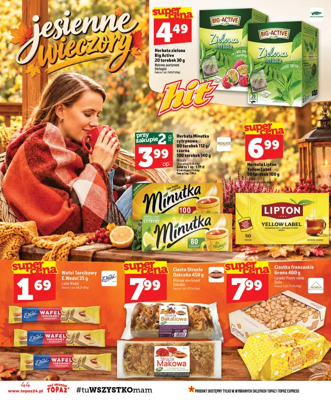 TOPAZ - gazetka promocyjna Gazetka od czwartku 29.10 do środy 04.11 - strona 44