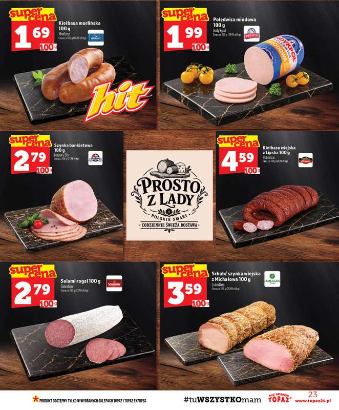 TOPAZ - gazetka promocyjna Gazetka od czwartku 29.10 do środy 04.11 - strona 23