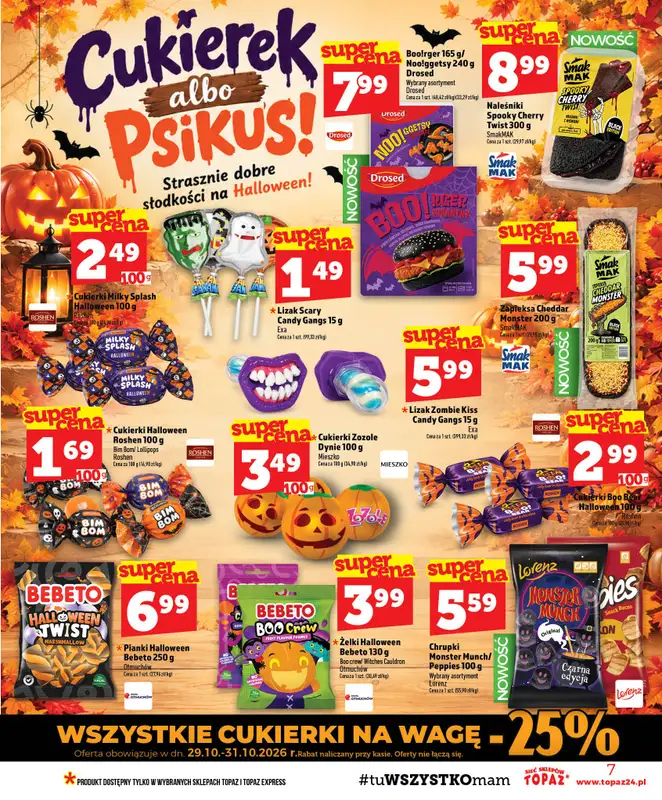 TOPAZ - gazetka promocyjna Gazetka od czwartku 29.10 do środy 04.11 - strona 7