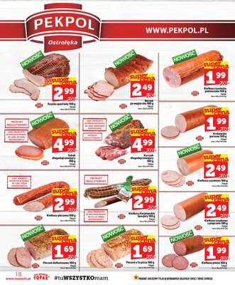 TOPAZ - gazetka promocyjna Gazetka od czwartku 29.10 do środy 04.11 - strona 18