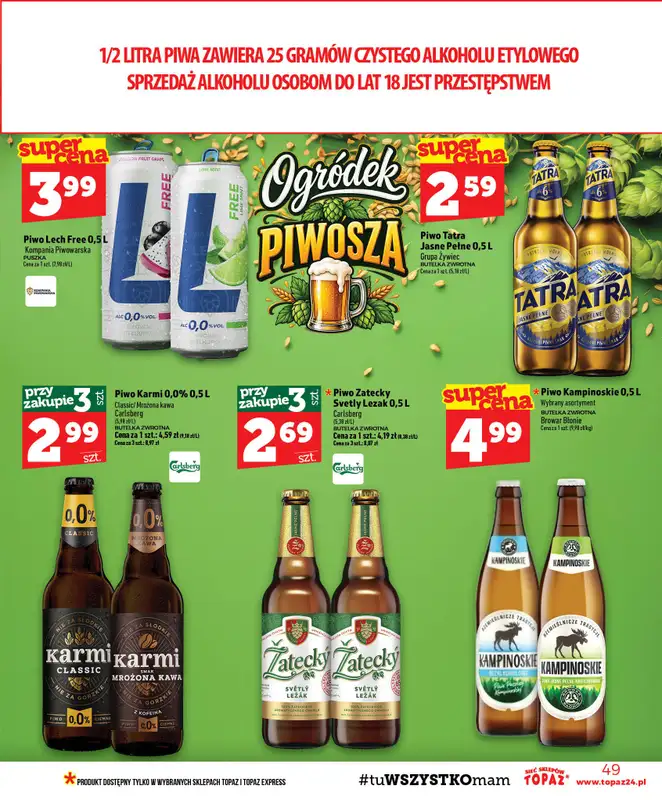 TOPAZ - gazetka promocyjna Gazetka od czwartku 29.10 do środy 04.11 - strona 49