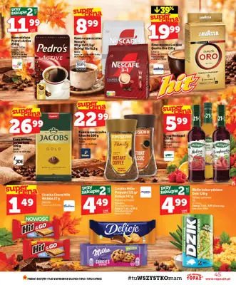 TOPAZ - gazetka promocyjna Gazetka od czwartku 29.10 do środy 04.11 - strona 45