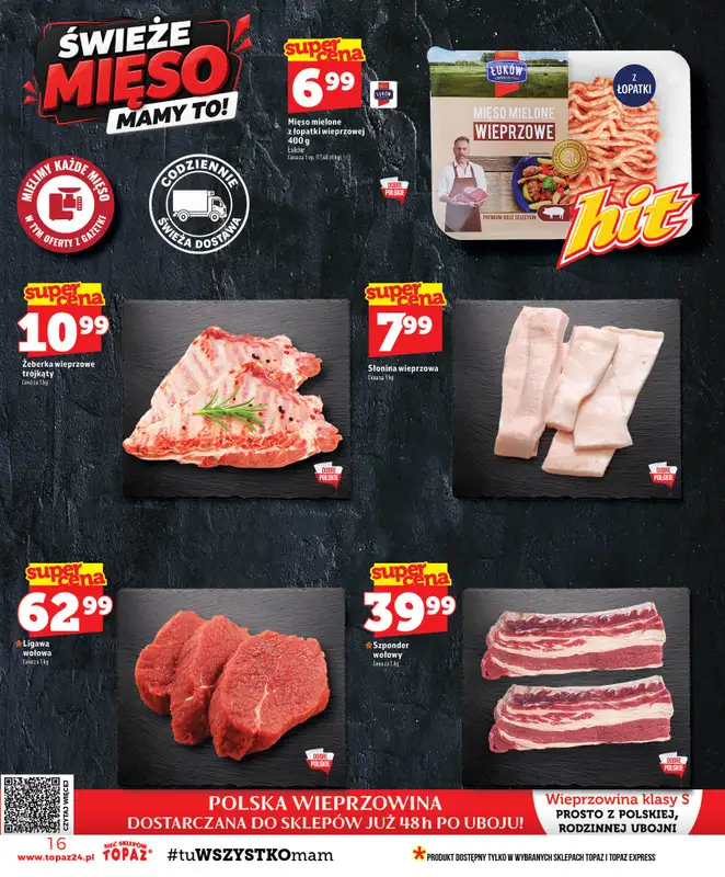 TOPAZ - gazetka promocyjna Gazetka od czwartku 29.10 do środy 04.11 - strona 16
