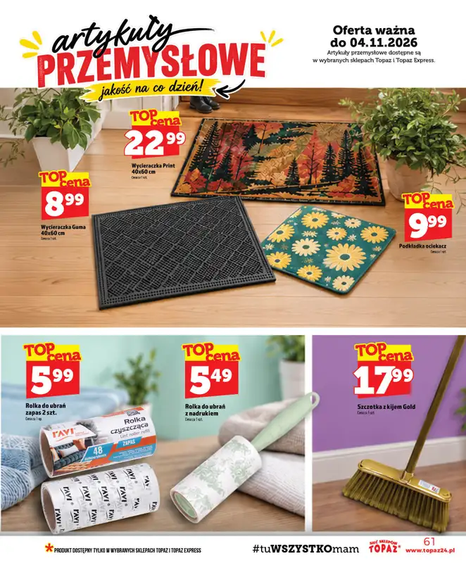 TOPAZ - gazetka promocyjna Gazetka od czwartku 29.10 do środy 04.11 - strona 61