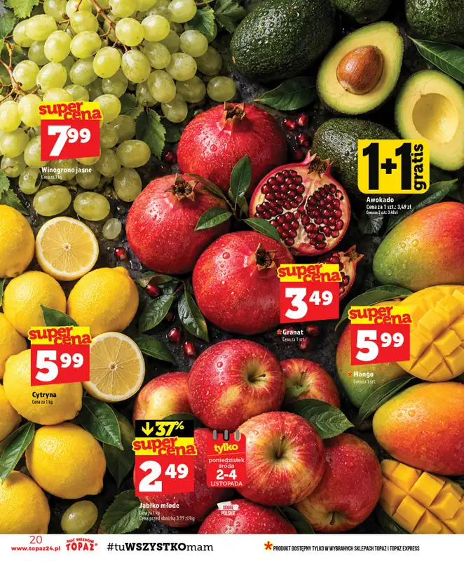 TOPAZ - gazetka promocyjna Gazetka od czwartku 29.10 do środy 04.11 - strona 20