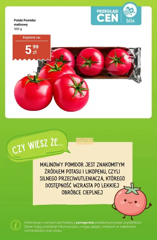 Dino - gazetka promocyjna Owoce i warzywa - przegląd cen i ciekawostki od poniedziałku 26.10 do niedzieli 01.11 - strona 6