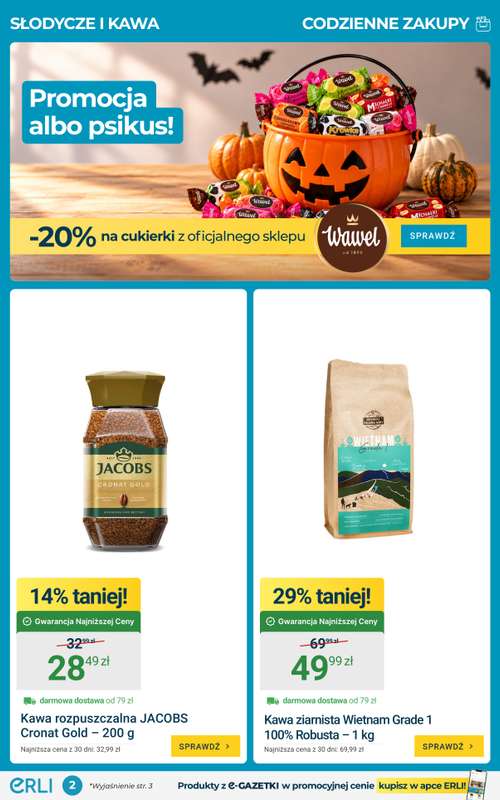 ERLI - gazetka promocyjna Gazetka od poniedziałku 26.10 do niedzieli 01.11 - strona 2