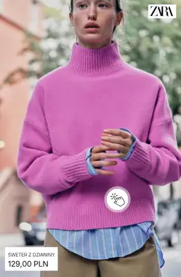 Zara - gazetka promocyjna Swetry z wysokim kołnierzem od niedzieli 25.10  - strona 10